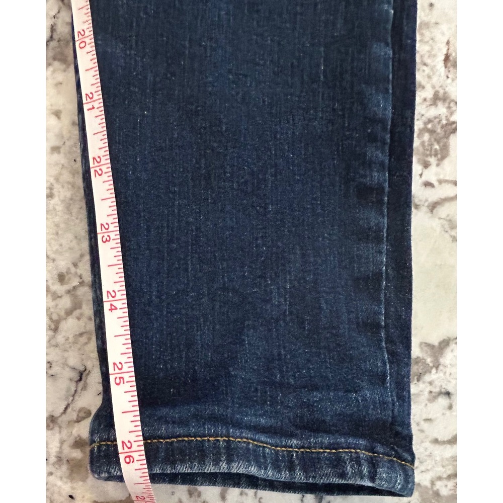 H&M Dark Wash High‎ Waist Skinny Jeans Women's Size 6 Denim Casual distressed - Picture 4 of 4